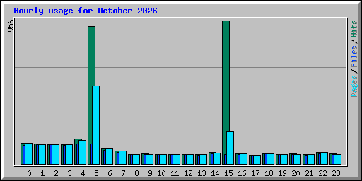 Hourly usage for October 2026